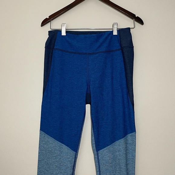 Outdoor Voices Blue Tri-Tone 7/8 Leggings - Picture 3 of 6